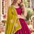 Pink Silk Blend Readymade Navratri Lehenga Choli with Thread & Sequence Work