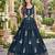 Teal Silk Blend Readymade Navratri Lehenga Choli with Thread & Sequence Work