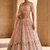 PEACH EMBROIDERED GEORGETTE FLAIRED LEHENGA CHOLI WITH DUPATTA
