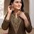 Mahendi premium vichitra silk stand collar v-neck embroidemahendi kurta palazzo 2 piece co-ord sets for women