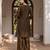 Mahendi premium vichitra silk stand collar v-neck embroidemahendi kurta palazzo 2 piece co-ord sets for women