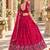 Pink Silk Blend Semi Stitced Lehenga Choli with Thread & Sequence Work