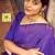 Blue silk blend jacuard work festival saree with unstitched blouse piece