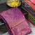 Wine  silk blend jacuard work festival saree with unstitched blouse piece