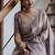 Grey  silk blend jacuard work festival saree with unstitched blouse piece