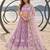 LAVENDER NET THREAD WITH ZARI AND SEQUINCE WORK FESTIVE LEHENGA CHOLI SET FOR WOMEN'S