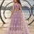 LAVENDER NET THREAD WITH ZARI AND SEQUINCE WORK FESTIVE LEHENGA CHOLI SET FOR WOMEN'S