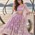 LAVENDER NET THREAD WITH ZARI AND SEQUINCE WORK FESTIVE LEHENGA CHOLI SET FOR WOMEN'S