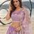 LAVENDER NET THREAD WITH ZARI AND SEQUINCE WORK FESTIVE LEHENGA CHOLI SET FOR WOMEN'S