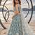 OCEAN BLUE NET THREAD WITH ZARI AND SEQUINCE WORK FESTIVE LEHENGA CHOLI SET FOR WOMEN'S