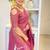 Wine silk blend jacuard work festival saree with unstitched blouse piece