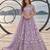 LAVENDER NET THREAD WITH ZARI AND SEQUINCE WORK FESTIVE LEHENGA CHOLI SET FOR WOMEN'S