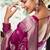 Wine silk blend jacuard work festival saree with unstitched blouse piece