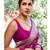 Wine silk blend jacuard work festival saree with unstitched blouse piece