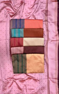 Peach green silk blend jacuard work festival saree with unstitched blouse piece 3