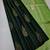 Green parrot silk blend jacuard work festival saree with unstitched blouse piece