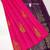 Pink wine silk blend jacuard work festival saree with unstitched blouse piece