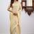 White silk blend jacuard work festival saree with unstitched blouse piece