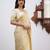 White silk blend jacuard work festival saree with unstitched blouse piece