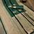 Green silk blend jacuard work festival saree with unstitched blouse piece