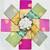 Rani pink beige silk blend jacuard work festival saree with unstitched blouse piece
