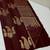 Brown silk blend jacuard work festival saree with unstitched blouse piece