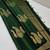 Green silk blend jacuard work festival saree with unstitched blouse piece