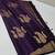 Wine silk blend jacuard work festival saree with unstitched blouse piece