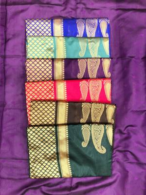 Wine silk blend jacuard work festival saree with unstitched blouse piece 2