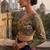 Green full sleeves self embroidered saree blouse