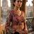 Maroon full sleeves self embroidered saree blouse