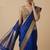 Self embroidered designer saree blouse