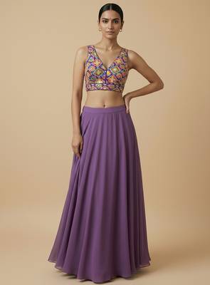 Self embroidered designer saree blouse 4