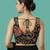 Self embroidered designer saree blouse