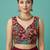 Self embroidered designer saree blouse