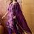 purple geometric printed silk blend stitched straight trouser salwar suit set