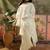 off-white floral embroidered   mul chanderi stitched short anarkali palazzo salwar suit set