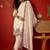 off-white ethnic motifs embroidered   cotton stitched straight trouser salwar suit set