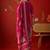 magenta ethnic motifs embroidered crepe stitched straight trouser salwar suit set