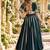 D Green Rayon Readymade Navratri Lehenga Choli with Mirror & Embroidery Work