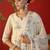 off-white floral embroidered   cotton stitched straight palazzo salwar suit set