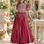 Maroon Rayon Readymade Navratri Lehenga Choli with Mirror & Embroidery Work