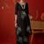 black floral thread work   cotton stitched straight palazzo salwar suit set