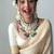 Off white silk blend jacuard work festival saree with unstitched blouse piece