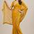 Embroidered designer saree with premium mirror lace border