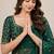 Fandy satin luxury embroidered designer saree with mirror work lace
