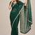 Fandy satin luxury embroidered designer saree with mirror work lace
