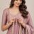 Wedding wear fandy satin designer saree with embroidery & mirror lace