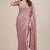 Wedding wear fandy satin designer saree with embroidery & mirror lace