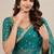 Party wear fandy satin premium embroidered saree with mirror lace